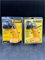 2- DeWalt Portable Lights 12v & 14.4v