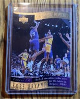 Memorable Moments Kobe Bryant Insert Card