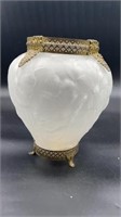 Vase W/ Brass Accents