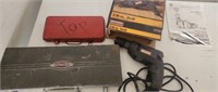 CORDED CRAFTSMAN DRILL AND TOOL BOX AND OTHER