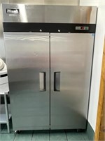 Migali 2-DR Refrigerator Migali C-2R On casters,