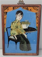 Chinese Eglomise Portrait Woman