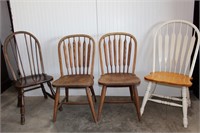 Lot of misc. wood chairs