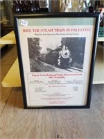 "Ride the Steam Train in Palestine" Poster 1983