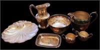 7pc Silver Plate on Copper Pieces