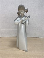 Lladro Figurine - Girl with Instrument *Head has