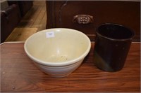 McCoy Mixing Bowl & a Crock