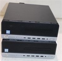 (2) HP PRO DESK I7 600 G3 COMPUTERS