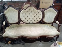 Victorian Rose Carved Sofa