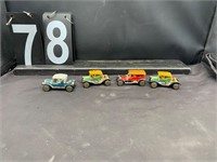 4 1/64 Scale Die Cast Antique Motor Cars