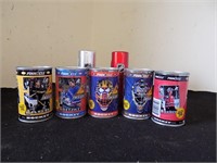 5 Pinncale NHL Collector Cans & 2 McDonald's Mini-