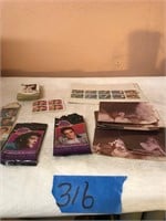 Elvis collector cards, stamps, bookmark;+??