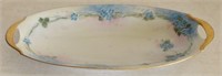 Bavaria Gilded Floral Oblong Celery Pickle Dish