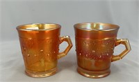 Pair of Orange Tree standard size mugs - marigold