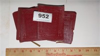 vintage leather bound pocket books