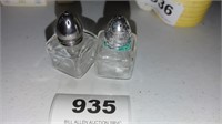 tiny glass S&P shakers