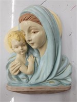 Vintage Mary Jesus Plaque