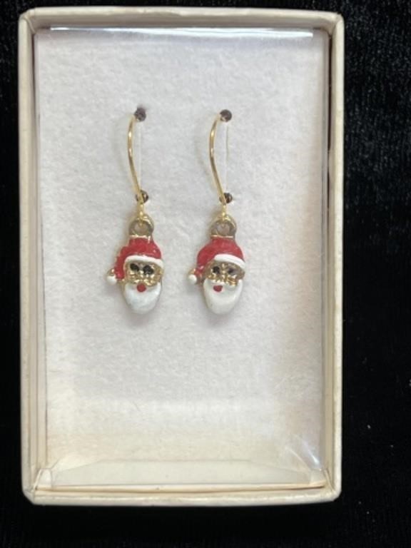 Vintage Santa Clause Earrings