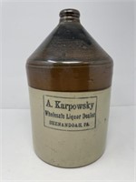 Karpowsky Stoneware Liquor Jug