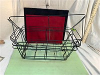 **4 METAL BASKETS FOR PLANTERS ETC.