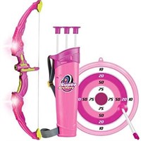 Pink Light Up Bow and Arrow Archery Set for Girls
