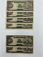 Rare sequential WWII Japanese invasion currency