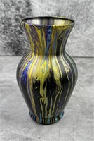 Hand Painted Glass Vase