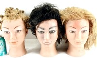 3 têtes de mannequin
