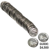 1937 UNC Roll of Buffalo Nickels [40 Coins]