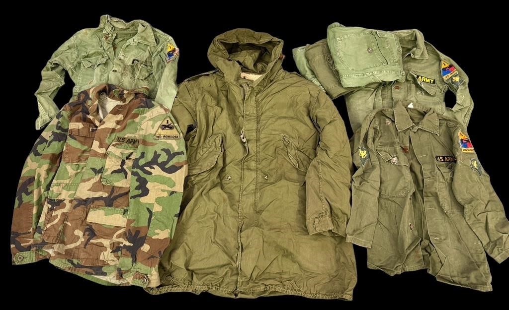 Lot of U.S. Army apparel to include 1 heavy
