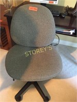 Grey Swivel Office Chair on Wheels