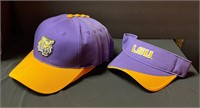 5 LSU Licensed Adjustable Hats & 1 Visor