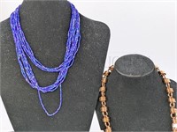 (2) FASHION NECKLACES & CLEANER