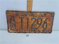 1960 Kansas License Plate