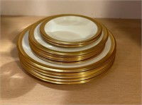 Lenox Aristocrat China Set Gold Trim