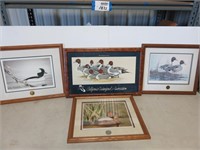 (4) Waterfowl Prints