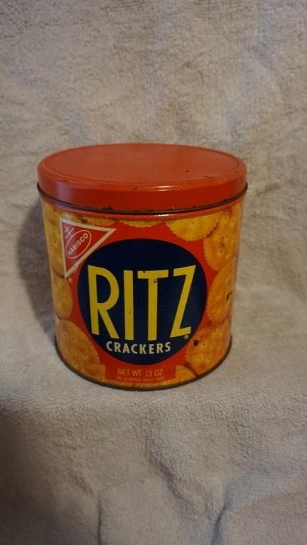 Vintage Ritz Crackers Round Tin