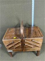 Wooden Multi-tiered Sewing Box