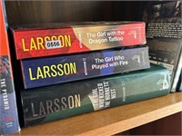 3 Books by Stieg Larsson (back room)