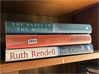 3 Hardcover Books by Ruth Rendell (back room)