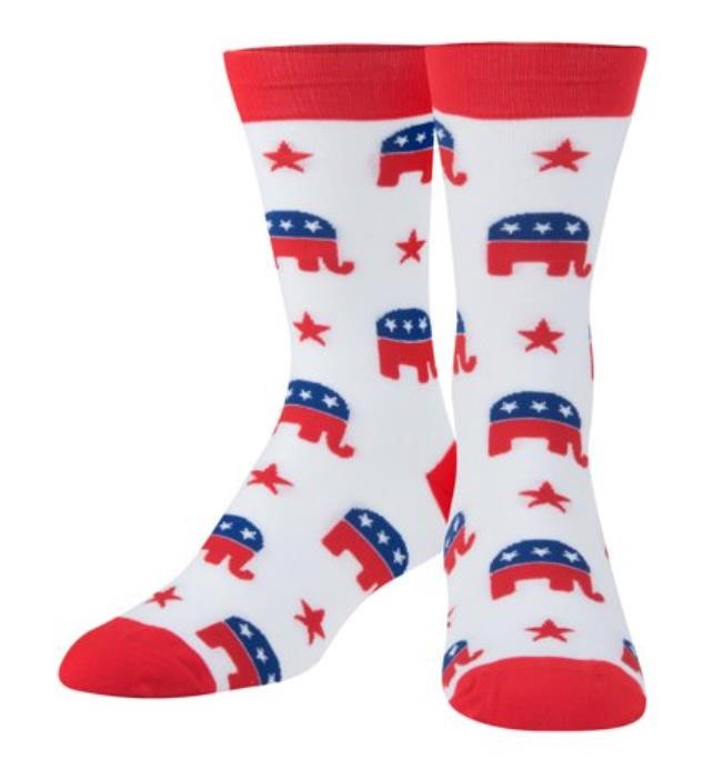 Crazy Socks Republican GOP Brand New