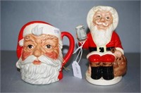 Two Royal Doulton Santa Claus character jugs