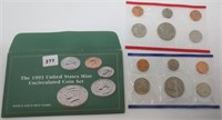 1993 Uncirculated P&D coin set