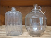 2 Glass Jars