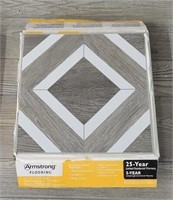 (60) Square Feet Grey Vinyl Tiles