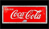 Large Vintage 1940 Outdoor Coca Cola Sign