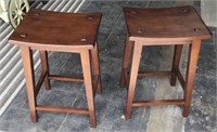Pier 1 matching pair stools 24” tall