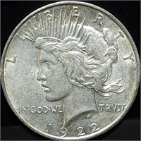 1922-D Peace Silver Dollar High Grade