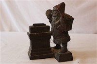 AntiqueCast Iron Santa Bank