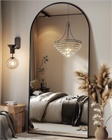 Arched Full Length Mirror, 71"x28" Floor Mirror